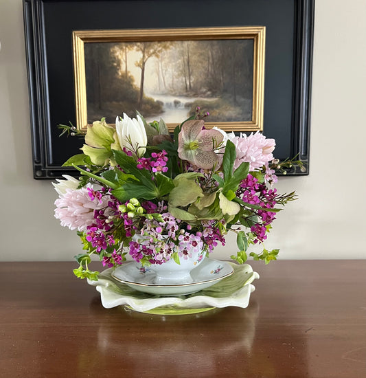Easter Teacup Arrangement
