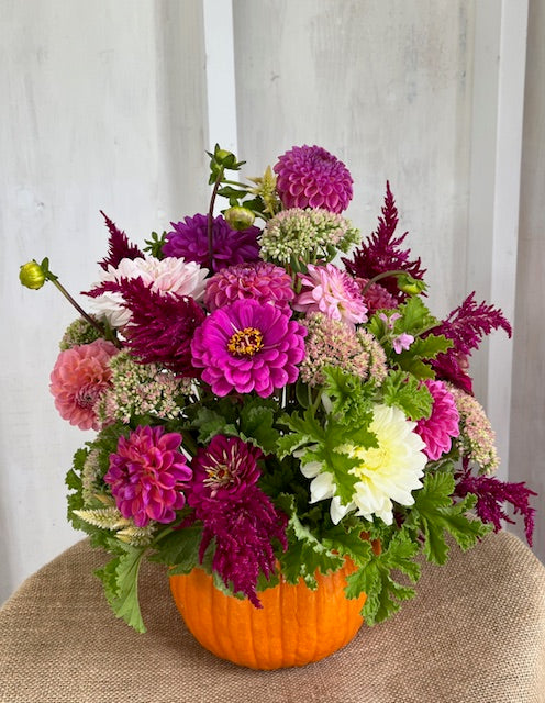 Fall Pumpkin Arrangement